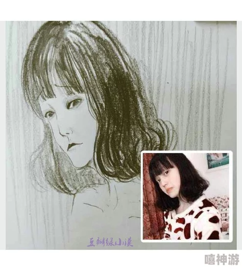 素描少女愿你梦想成真心想事成幸福美满