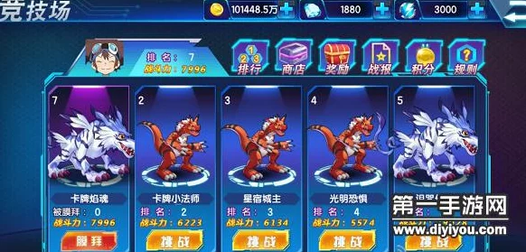 数码暴龙PY版：热门竞技场系统活动规则全解析